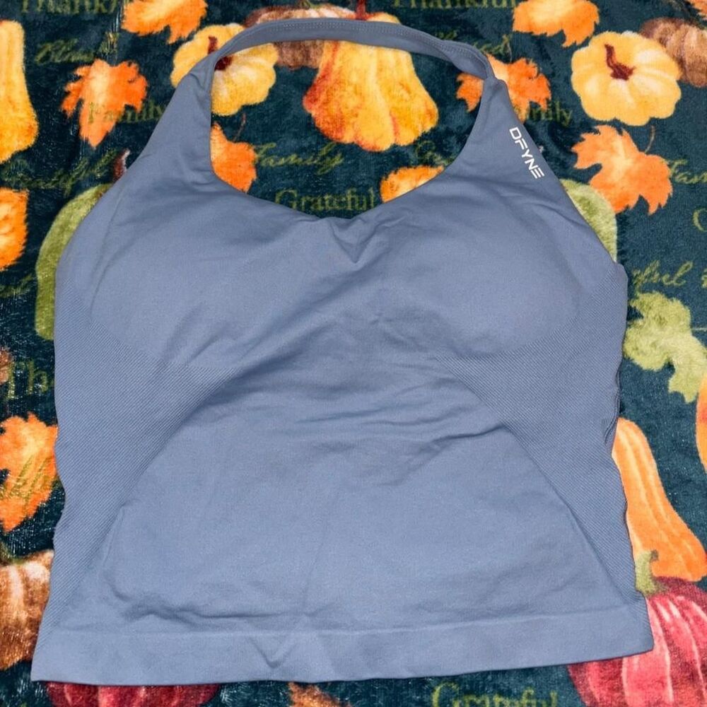 DFYNE IMPACT Halter Top — Cornflower | L